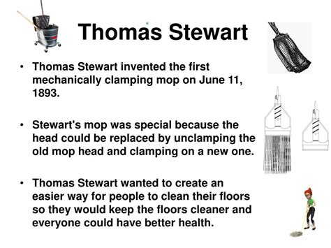 Thomas stewart mop inventor