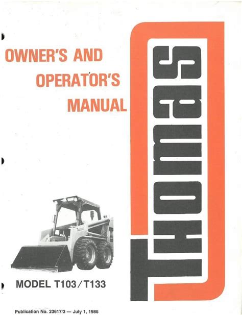 Thomas t 133 t 103 skid steer loader parts manual. - Manual estacion total leica tcr 403.