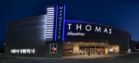 Marquette CinemasThomas Theatre Group 1525 Commerce Drive, Marquette, MI. 3 mi. Willow Creek Cinemas 8Thomas Theatre Group 2701 3rd Ave North, Escanaba, MI. 63 mi. Tri-City Cinemas 8Thomas Theatre Group W7700 US Highway 2, Quinnesec, MI. 65 mi. Rogers Cinema Copper Country Mall. 
