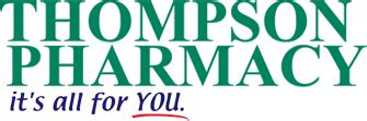 Thompson pharmacy. Thompson Pharmacy. · December 21, 2012 ·. Don't forget Christmas items are now 50% off! Stop in soon. 1. 1 comment. Like. Comment. Denise Kyle. 