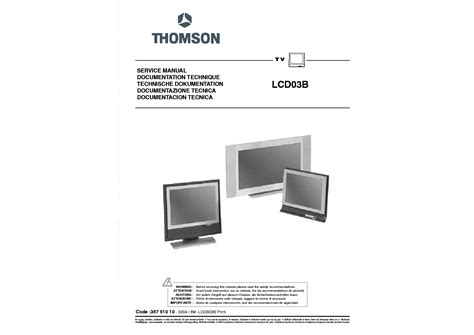 Thomson 15lcdm03b 20lcdm03b tv service manual. - 2007 seadoo speedster 150 owners manual.