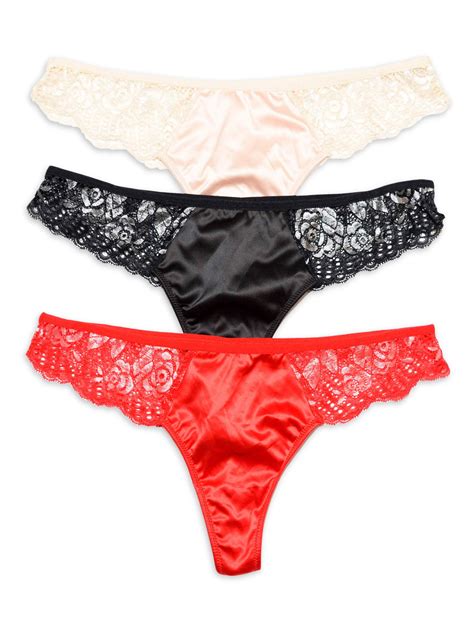 4 Pack Sexy Women Cotton G-String Thongs Low Waist Sexy Ladies Panties  Underwear