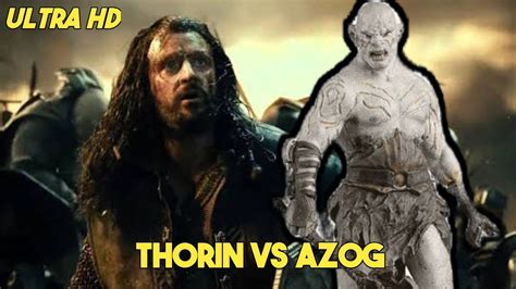 Thorin vs Azog final fight YouTube.
