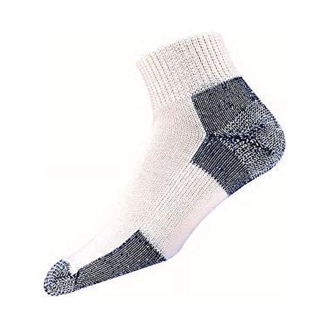 Thorlos Unisex JMX Running Thick Padded Ankle Sock, White