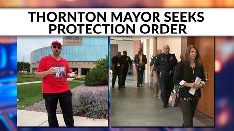 Thornton mayor seeks protection order against political satirist