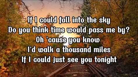 Thousand miles lyrics. Things To Know About Thousand miles lyrics. 