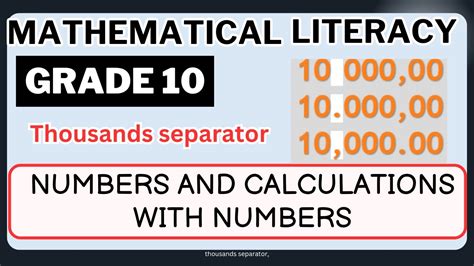 Thousand separator logic.  There was a ship about one thousand yards off shore.  the numbe...