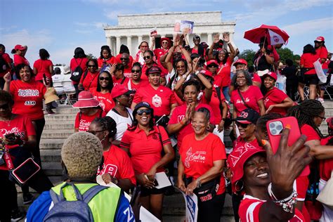 Thousands converge on National Mall to mark the March on Washington’s 60th anniversary