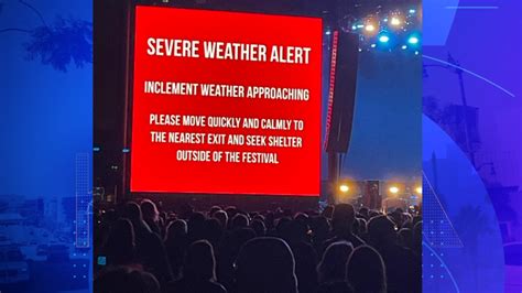 Thousands evacuated from Rose Bowl concert due to severe thunderstorm
