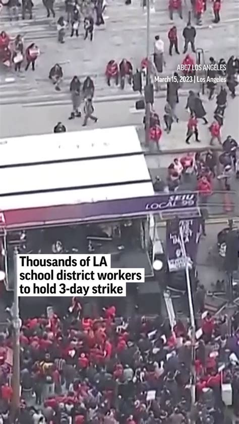 Thousands of LA school district workers to hold 3-day strike