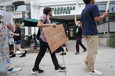 Thousands of Starbucks workers go on a one-day strike