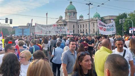 Thousands protest ‘culture of violence’ in Serbia