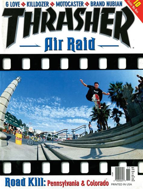 Thrasher Skateboarding Magazine Nov. 1994 G Love Killdozer Air …