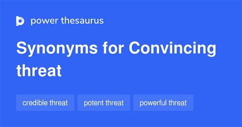 Threat synonyms - 651 Words and Phrases for Threat - Power …