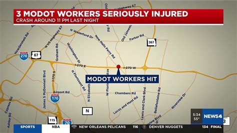 Three MoDOT contract workers struck on I-270