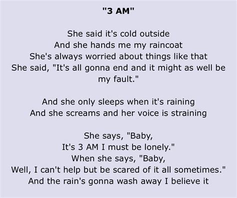 Three am matchbox 20 lyrics. Things To Know About Three am matchbox 20 lyrics. 