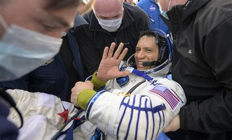 Three astronauts return to Earth after a year in space. NASA’s Frank Rubio sets US space record