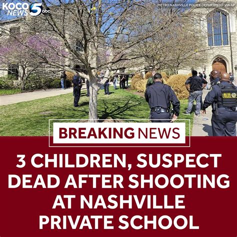 Three children killed in shooting at private Christian grade school in Nashville; police say suspect is also dead