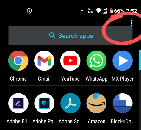 Three dot menu android.  After these steps I tried this way to show three dots on ...