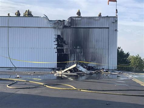 Three killed when small plane hits hangar, catches fire at Southern California airport