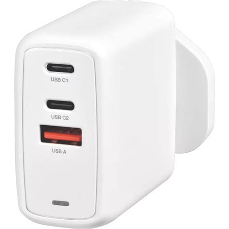 Three pin plug adapter.  Order Masterplug 3-Outlet Type A Plug-In USB Chargin...