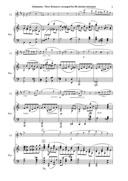 Three romances for bb clarinet and piano by robert schumann. - Service manual for hp plotter t790.