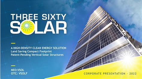 Three Sixty Solar Ltd. (NEO: VSOL) Three Sixty Solar Ltd. is an all-Canadian enterprise which focuses on solar equipment supply to the global market. The …