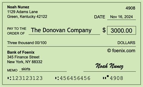 Three thousand dollars check. After you write out the dollar amount in words, you write "and" and then write the number of cents in numerals over 100. For example: If you want to write a check out for $100.50, you would write on the Dollars line, "one hundred and 50/100." 