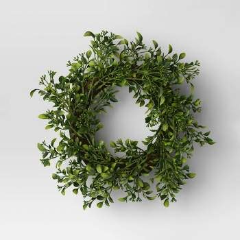 Threshold Accents Threshold Boxwood Mini Wreath Green …