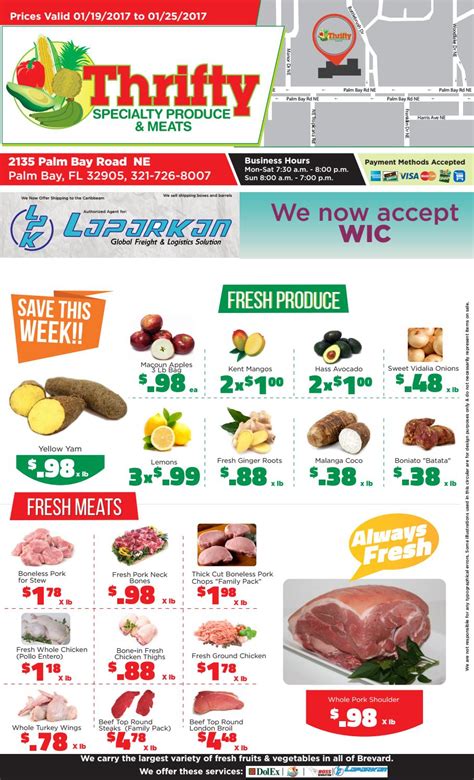 Thrifty produce palm bay weekly ad. Weekly Ad Signup; Toggle navigation. Weekly Ad; Order Online; Stores; Sweepstakes; Weekly Ad; Order Online; Stores; Sweepstakes; Sub Nav > Blog & Events; Contact; About; Weekly Ad Signup; Weekly Ad; Get Directions; 2517 Palm Bay Road. Store Info. Bravo Supermarkets. 2517 Palm Bay Road. Palm Bay, FL 32905. US (321) 837-1112 (321) … 
