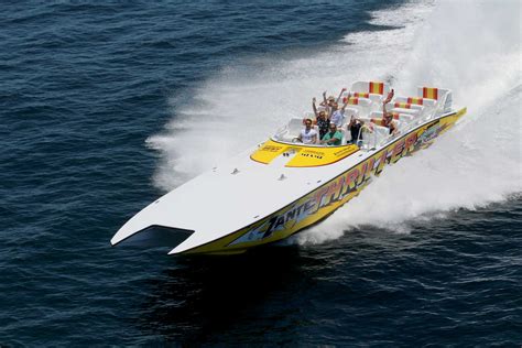 Thriller miami speedboat. Speedboat Tour on either Thriller or Hurricane in Miami, Florida. Speedboat tour on power catamaran covers 3 times the area of average tours. Enjoy narration of mansions on Star Island, see marine life, & more. See the hottest spots of Miami in style. Great for everyone ages 3+. 