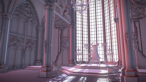 Throne room - 3D model by Maria Stashko …