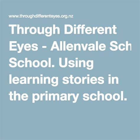 Through Different Eyes - Allenvale School