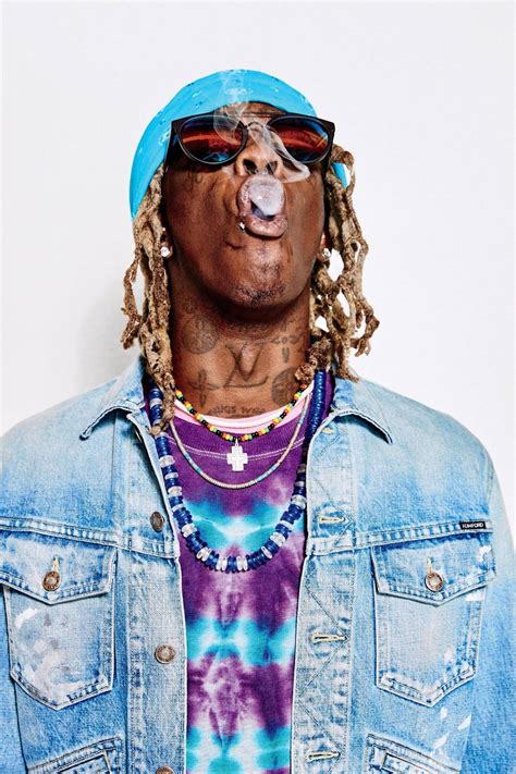 Download Young Thug showing off his signature style. wallpaper for your desktop, mobile phone and table. Multiple sizes available for all screen sizes and .... Thugger wallpaper