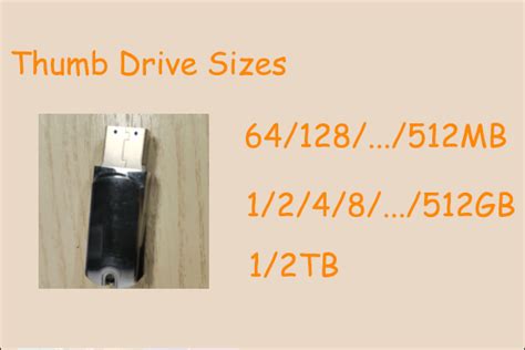 Thumb Drive Sizes: How to Pick a Right One? - MiniTool