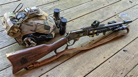 A custom-built rifle chambered for the powerful .500 Smith &a