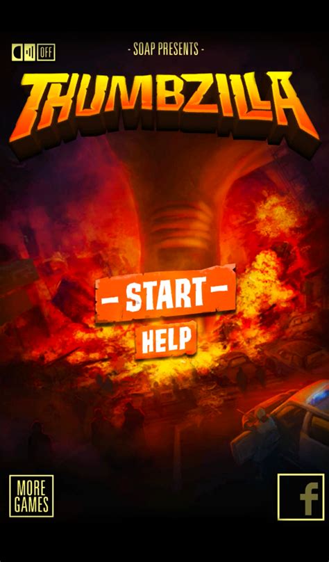 You are Thumbzilla, a crazed thumb on a rampage. Crush everything in your path and cause as much damage as you can in this infinite stomper game. Topple buildings, crush cars, kick tanks and trample puny humans as they run for their lives.