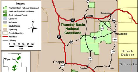 Thunder Basin National Grassland is a vast area of federal, state and private lands in northeastern Wyoming. It offers hiking, hunting, fishing and wildlife viewing opportunities, …. 
