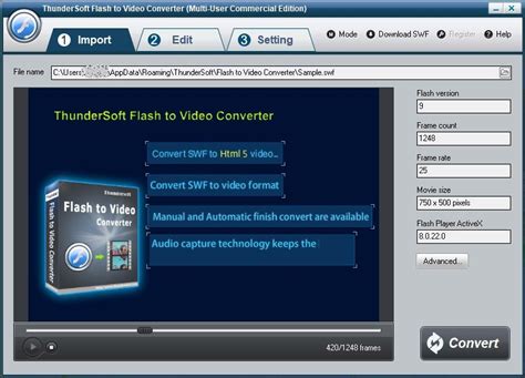 ThunderSoft Flash to Video Converter 4.0.0 with Crack