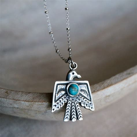 Thunderbird Turquoise Necklace - Etsy