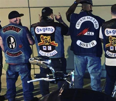 An all-white outlaw motorcycle club in the United States; members of other races are forbidden from joining. ... A support club for the Pagan's MC. Sons of Silence: 1966 Niwot, Colorado, US For a time, the group was designated by federal law enforcement as one of the "big five" motorcycle gangs in the US. Though mostly known to be a US-based .... 