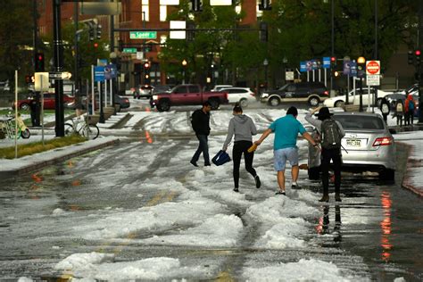 Thunderstorms bring widespread hail to NE Colorado and metro Denver