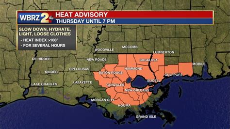Thursday Forecast: Heat Advisory issued for parts of area, isolated storms possible tonight