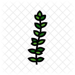 Thyme Icon - Download in Colored Outline Style