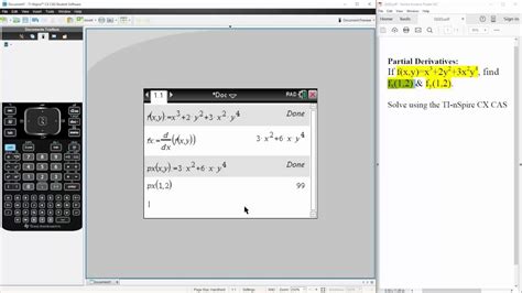 Partial Derivatives (TI-nSpire CX CAS) ptBSubscribe to my channel:https://www.youtube.com/c/ScreenedInstructor?sub_confirmation=1Workbooks that I wrote:https....