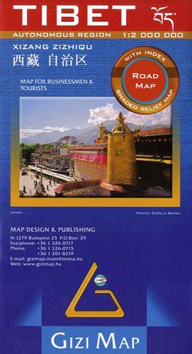 Download Tibet Bhutan Nepal Road Map By Gizi Map