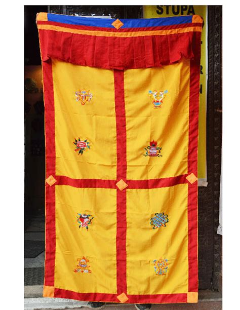 Tibetan Door Curtain Buddhist Door Curtains 8 Auspicious …