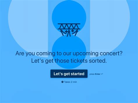 Ticket Order Form Typeform Template