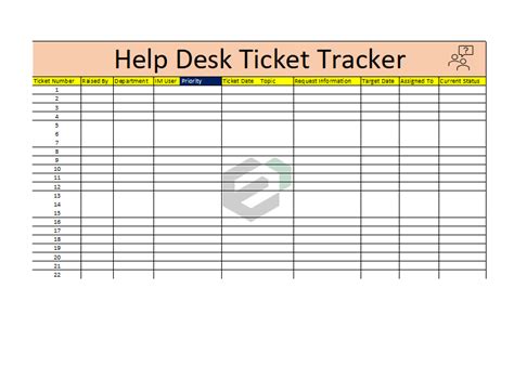 Ticket Tracking Excel / Help Desk Ticket Tracker Excel Spreadsheet