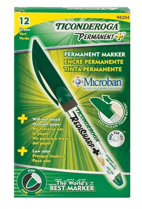 Ticonderoga Redisharp Plus Low Odor Permanent Markers Fine …